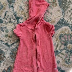 Ruffle Butts Girls Terry zip beach cover